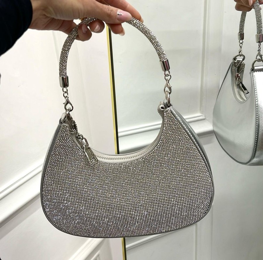 Borse Primi Tacchi | Santorini - Borsa Donna Manico Strass Elegante E