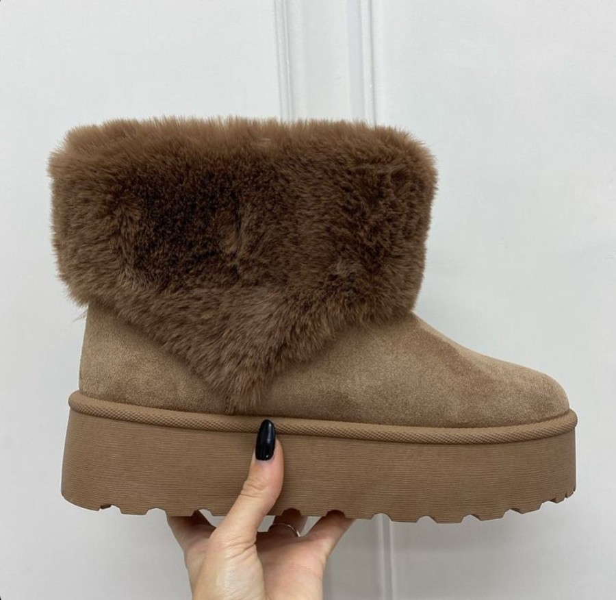 Stivaletti Primi Tacchi | Cody - Stivaletto Eskimo Boots Comodo Khaki