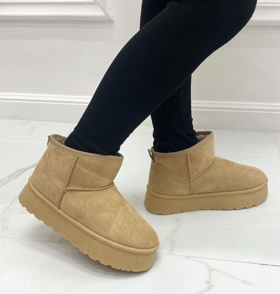 Eskimo Boots Primi Tacchi | Yumi - Stivaletto Eskimo Boots Gomma Alta Khaki